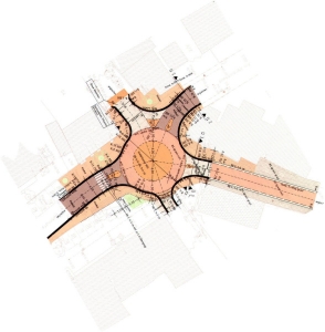 Minikreisverkehrsplatz in Südlohn (NRW)